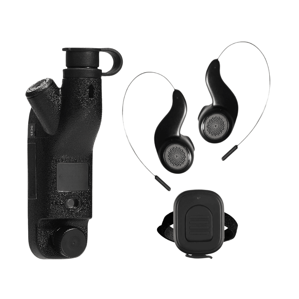 BTX-1 Bluetooth Kit with Earbuds for Motorola APX Series - Sheepdog Microphones