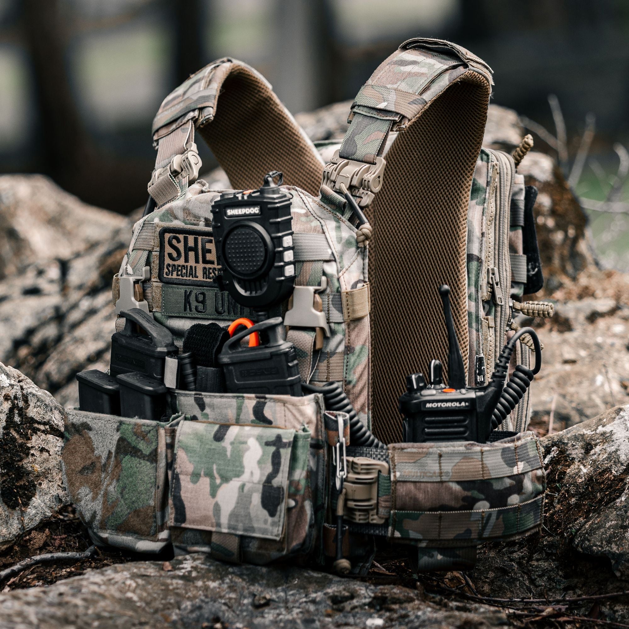 ENGAGE™ Tactical PTT Mic, 3.5mm/NEXUS, Harris, Liberator Compatible - Sheepdog Microphones