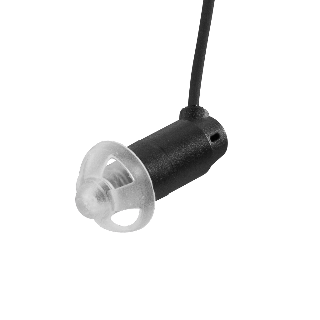 HDLO™ Tactical Earpiece, Braided Cable, (Black) - Sheepdog Microphones