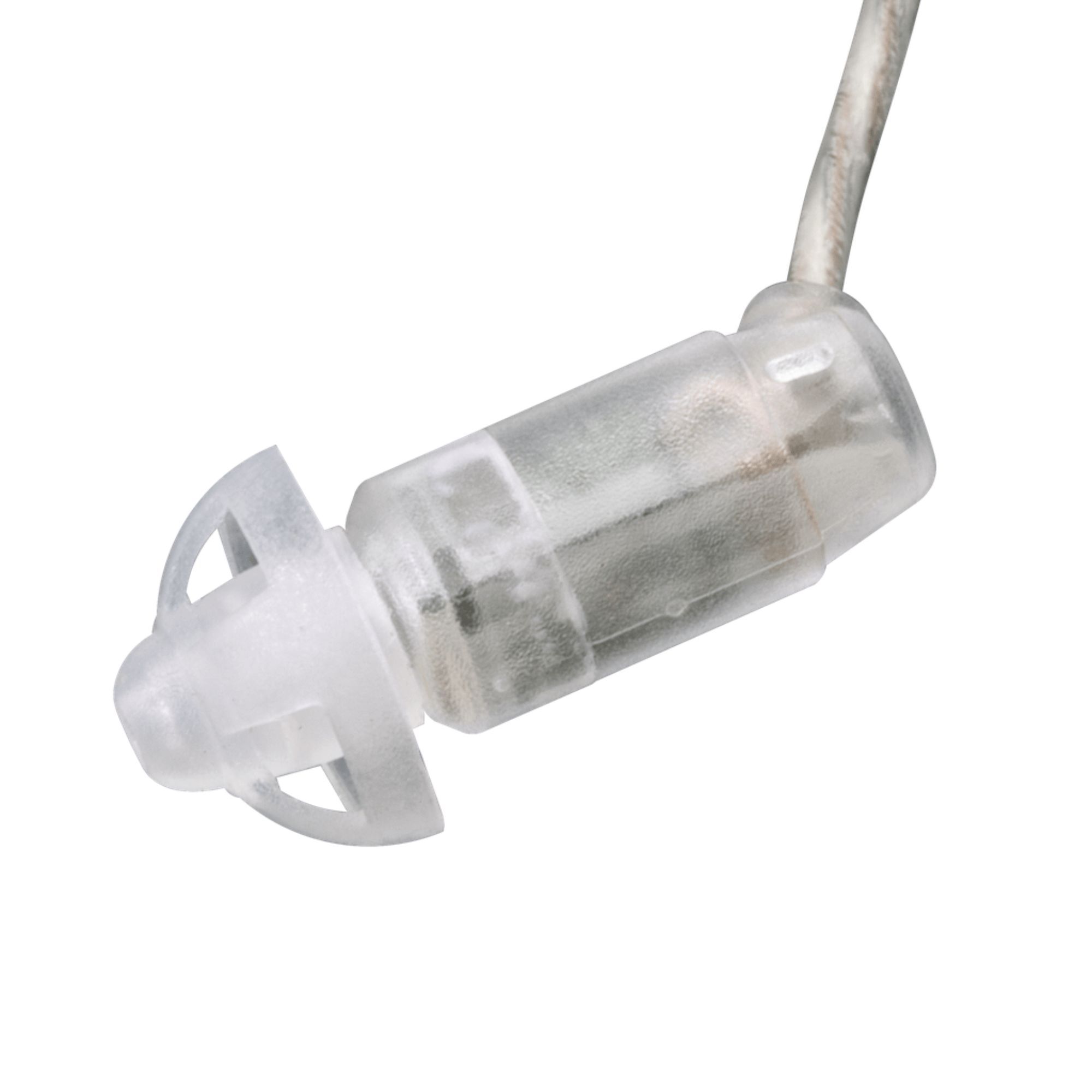 Tactical Earpiece, Braided Cable (Clear) - Sheepdog Microphones