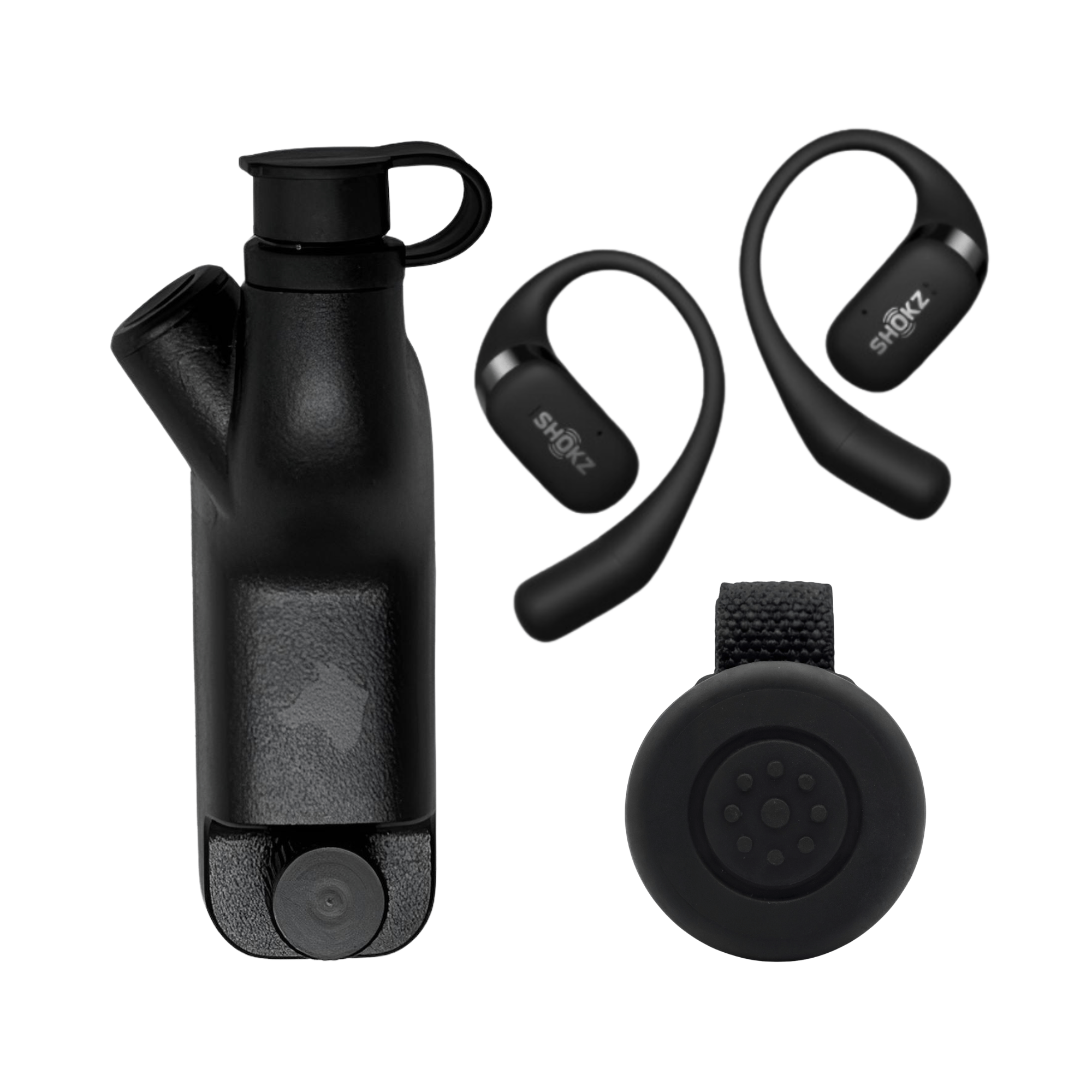 Motorola APX Bluetooth Adapter and PTT, Shokz Earbuds (New) - Sheepdog Microphones