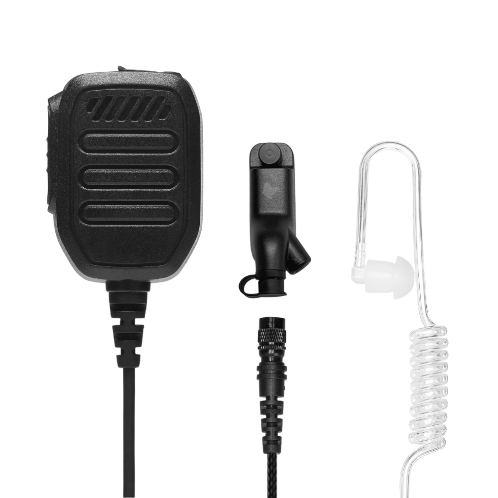 TRIAD™ Waterproof (IP68) PTT/Mic, Quick Disconnect, Earpiece - Sheepdog Microphones