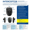 Interceptor Bluetooth Microphone, Kenwood NX and TK - Sheepdog Microphones