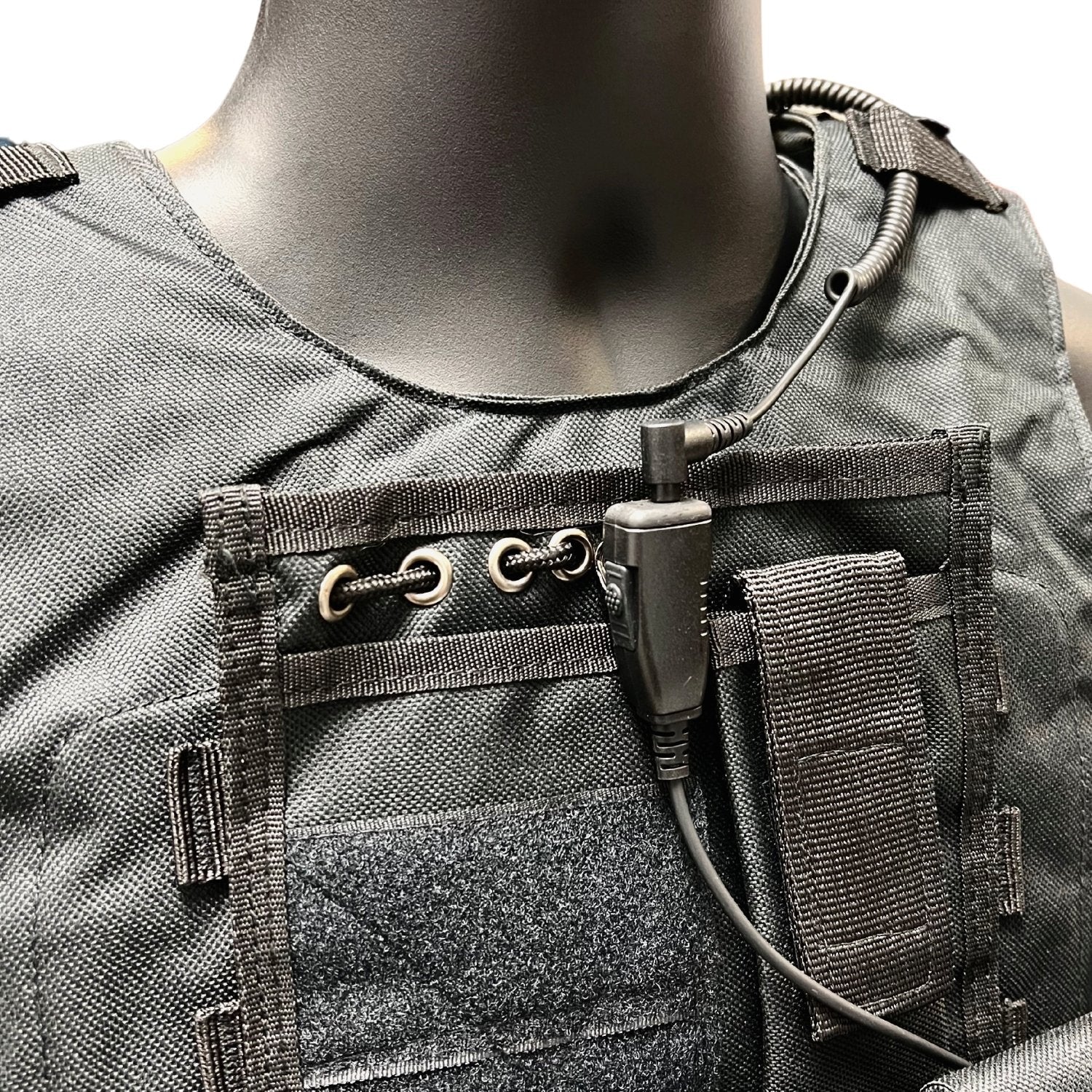 Sheepdog 1-Wire Surveillance PTT Mic, Motorola 2-Pin - Sheepdog Microphones