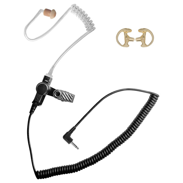 Sheepdog 3.5mm Acoustic Tube Listen Only - 16 Inch Coiled Cord - sheepdogmics.com