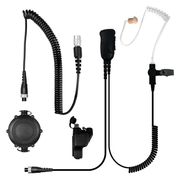Sheepdog Tactical Police Lapel Mic Earpiece with Body PTT for Motorola XTS - Sheepdog Microphones