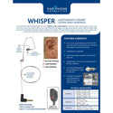 WHISPER, Covert Listen Only, 3.5mm (EP1079SC), Tubeless - Sheepdog Microphones