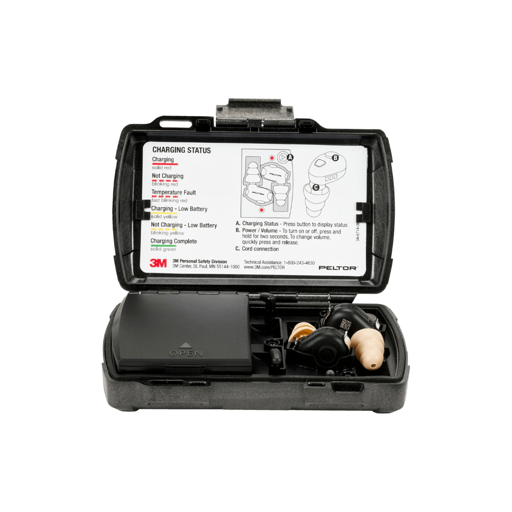 3M PELTOR TEP - 100 Tactical Electronic Earplug Kit - Sheepdog Microphones