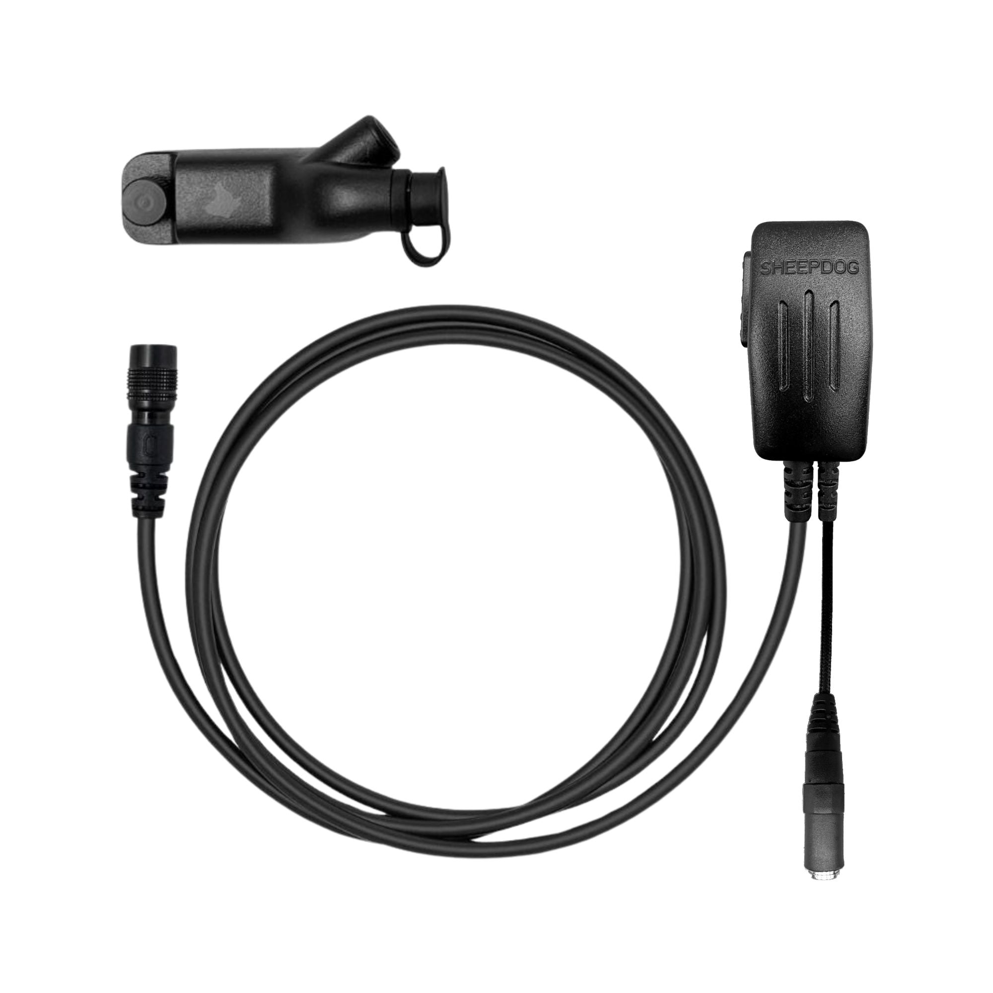 CYCLONE2 Waterproof (IP67) PTT/Mic, 3.5mm, Quick Disconnect, MOLLE Clip