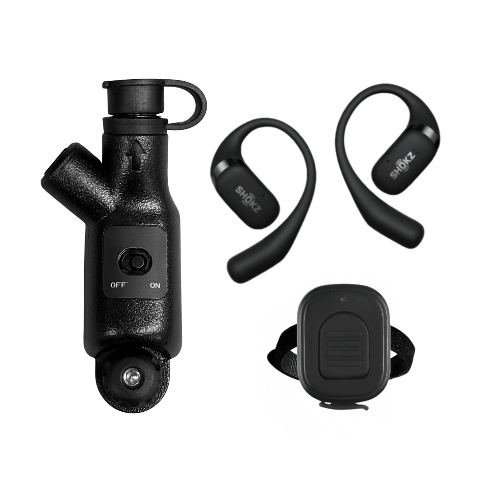 Motorola APX N30 N50 N70 Bluetooth Adapter, Wireless PTT, Shokz Earbuds