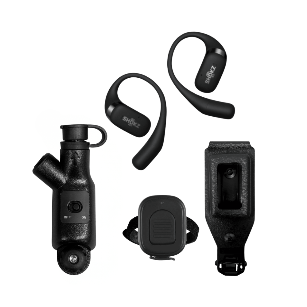 Motorola APX N30 N50 N70 Bluetooth Adapter, Wireless PTT, Shokz Earbuds