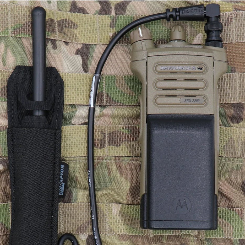 Antenna Relocation w/ Raptor Pouch, Motorola APX - Sheepdog Microphones