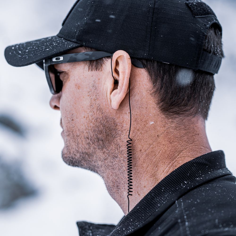 AWARE® Earpiece, 3.5mm (Black) - Sheepdog Microphones