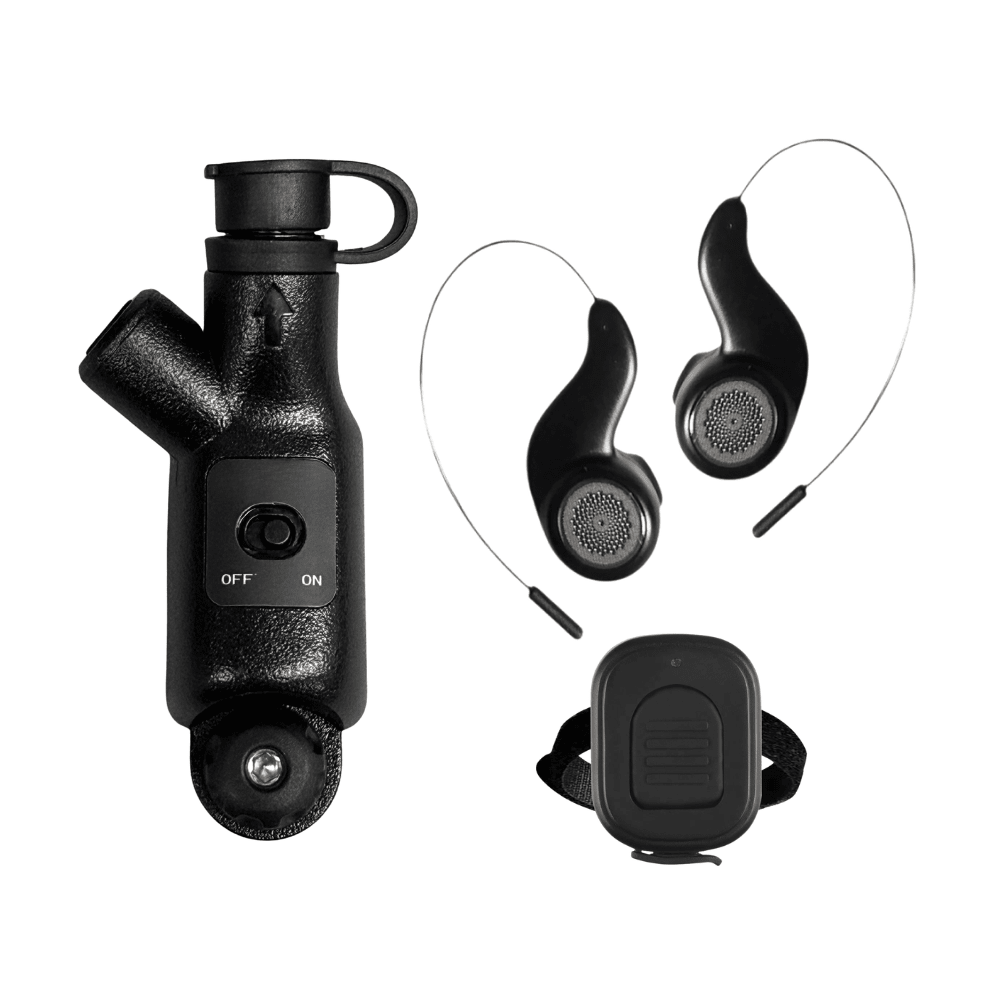 BTX-1 Bluetooth Kit with Earbuds for Motorola APX N30 N50 N70 - Sheepdog Microphones