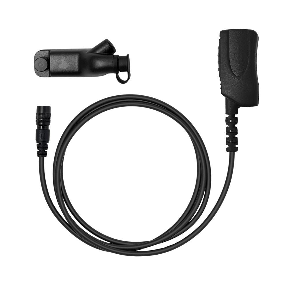 CYCLONE PTT/Mic, Quick Disconnect, HDLO Earpiece Kit - Sheepdog Microphones