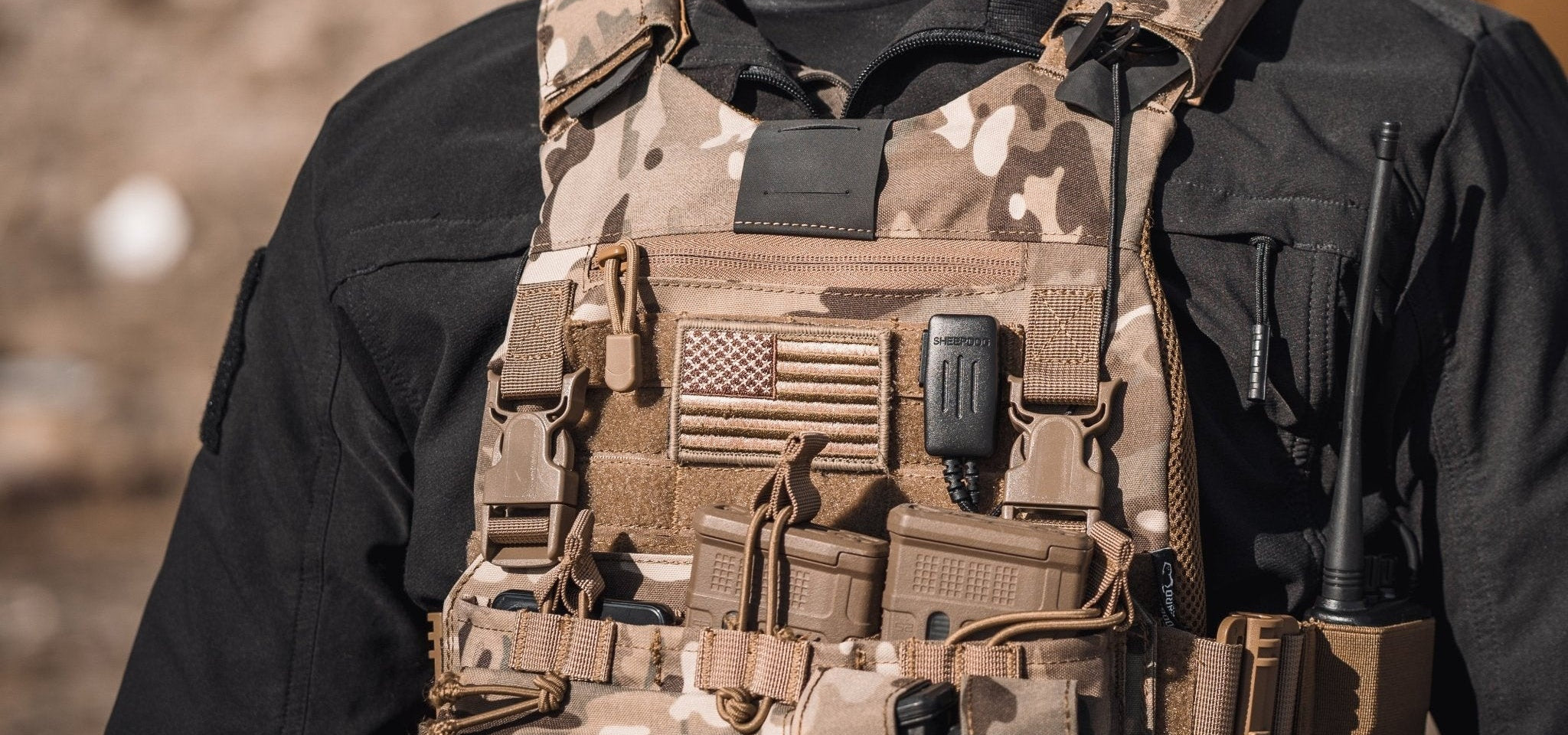 CYCLONE2, Waterproof PTT/Mic, 3.5mm Port, Quick Disconnect