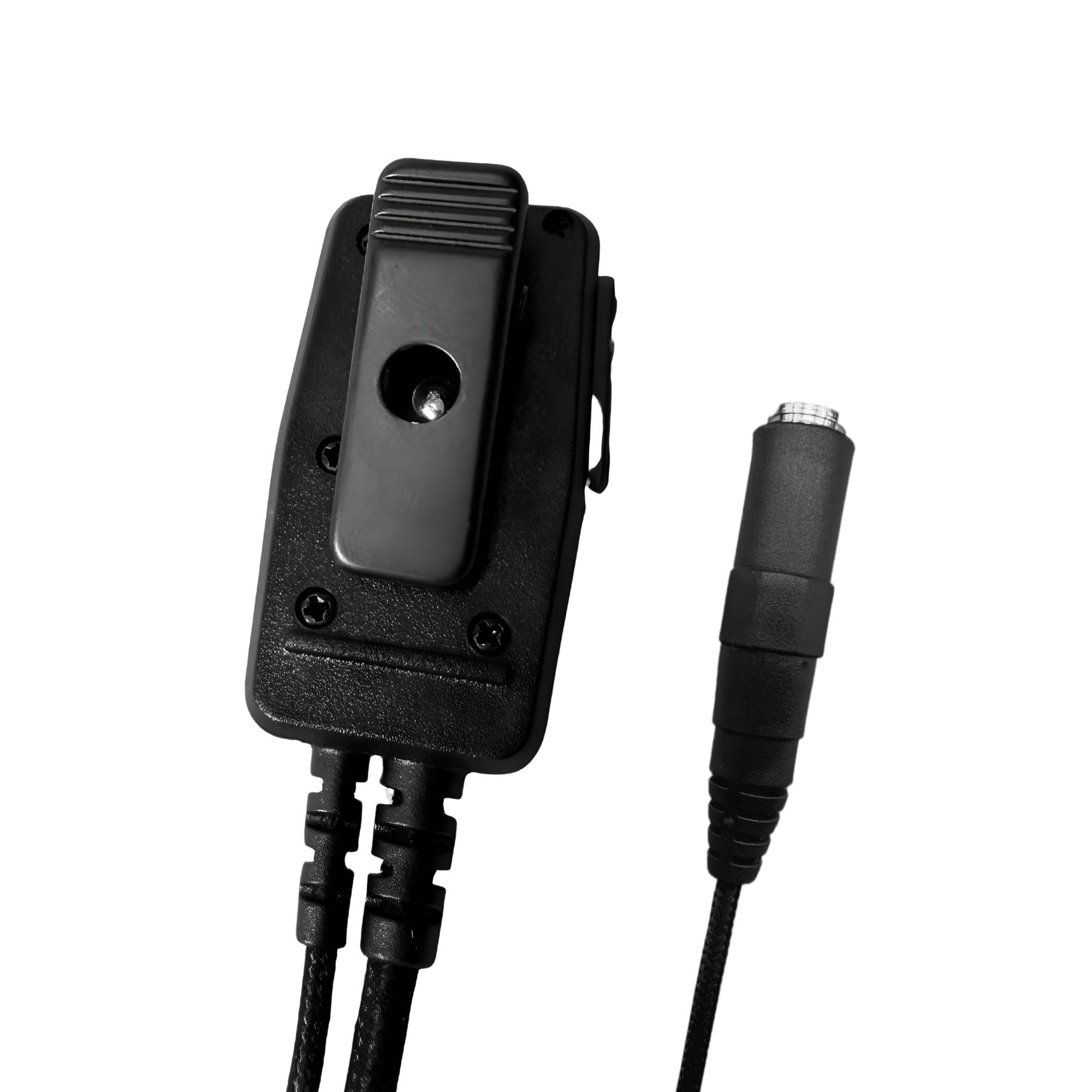 CYCLONE2™ Waterproof (IP67) PTT/Mic, Quick Disconnect, HDLO Earpiece (ALLIGATOR Clip) - Sheepdog Microphones