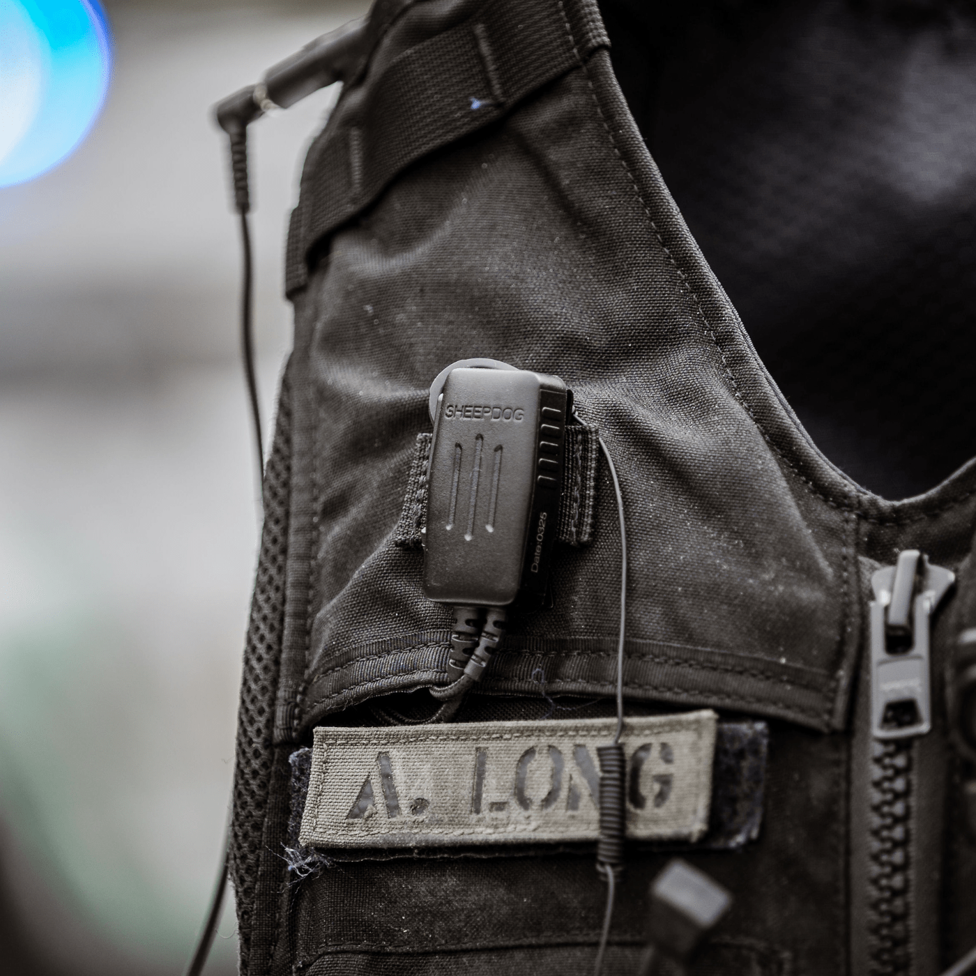 CYCLONE2™ Waterproof (IP67) PTT/Mic, Quick Disconnect, HDLO Earpiece (ALLIGATOR Clip) - Sheepdog Microphones