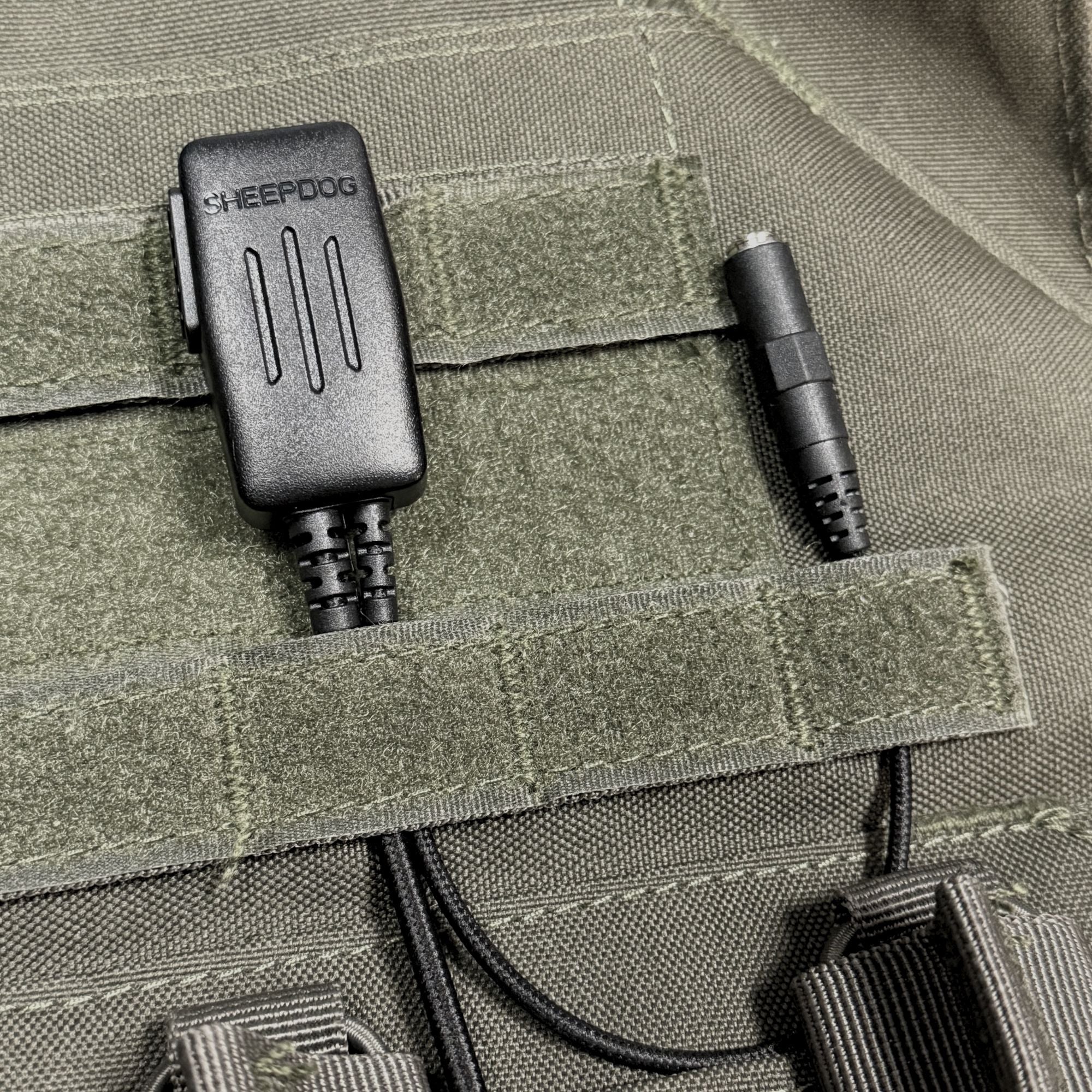 CYCLONE2 Waterproof (IP67) PTT/Mic, Quick Disconnect, MOLLE Clip - Sheepdog Microphones