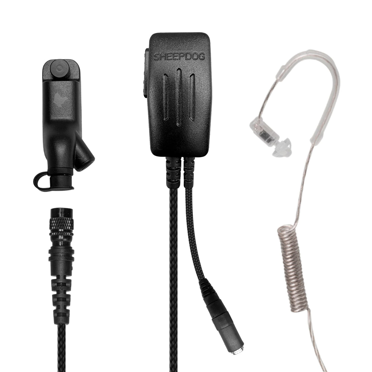 Waterproof Mic CYCLONE2, Waterproof PTT/Mic, QD, Alligator Clip, HDLO Earpiece Kit