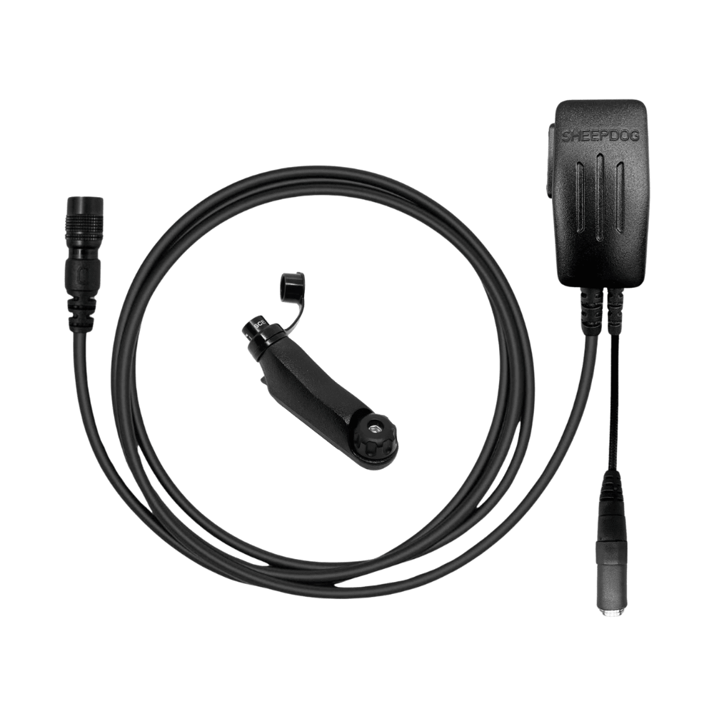 CYCLONE2™ Waterproof PTT/Mic, QD (Aurora) - Sheepdog Microphones