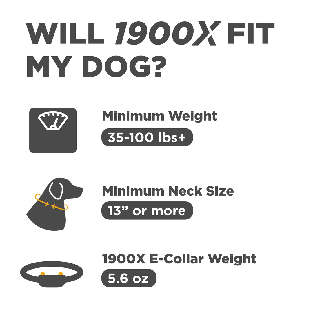 Dogtra 1900X 1-Dog Unit - Sheepdog Microphones
