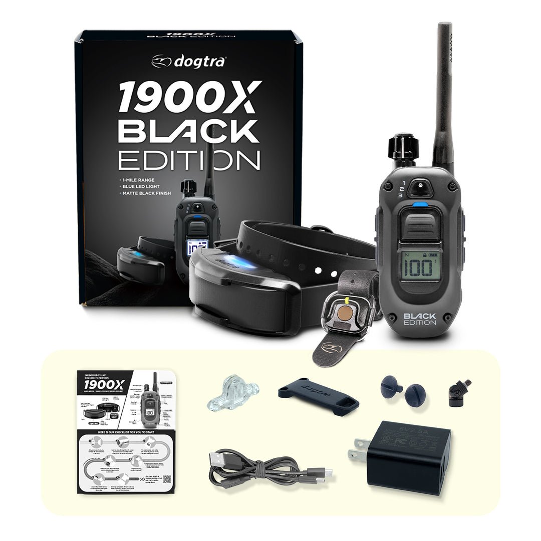 Dogtra 1900X Black Edition 1-Dog Unit - Sheepdog Microphones