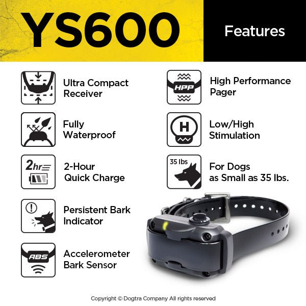 Dogtra YS600 - No Bark Collar - Sheepdog Microphones