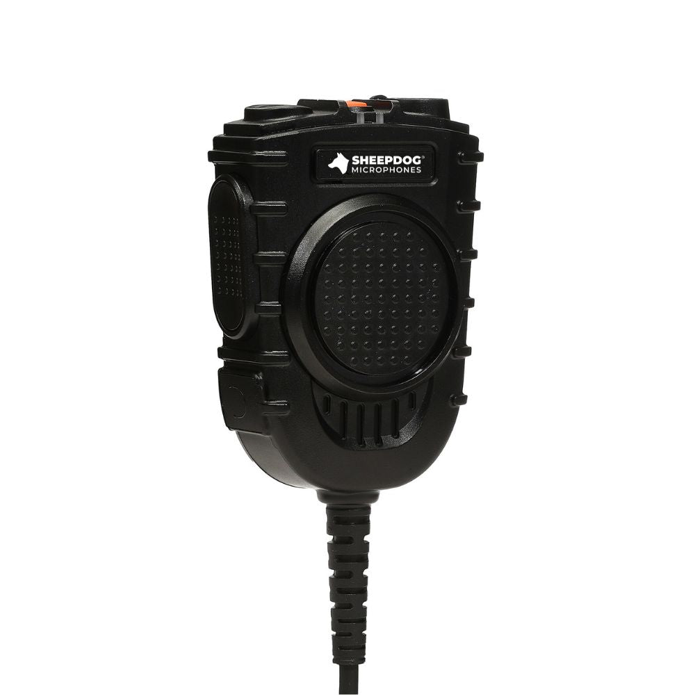 Dual PTT Speaker Microphone, 3.5mm Port, Motorola APX - Sheepdog Microphones