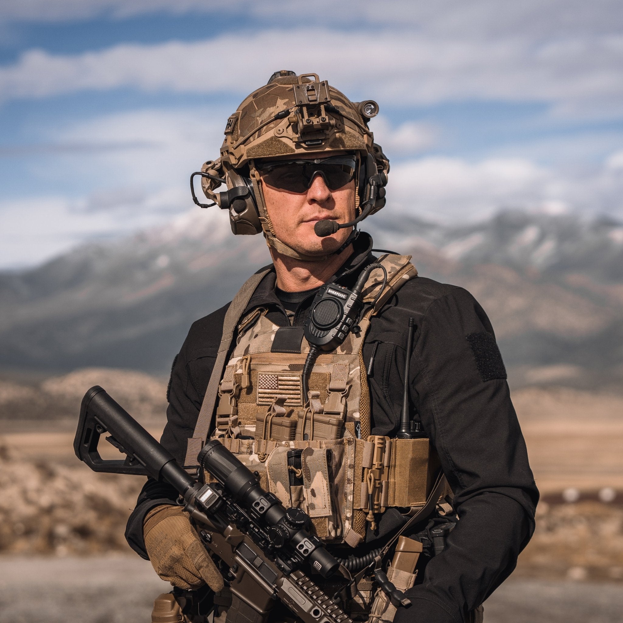 ENGAGE™ Tactical PTT Mic, 3.5mm/NEXUS, Ops - Core/Peltor COMTAC - Sheepdog Microphones