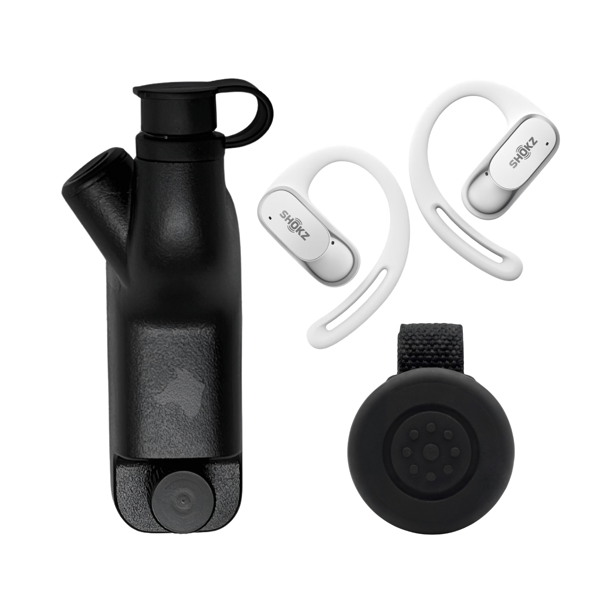 Motorola APX Bluetooth Adapter and PTT, Shokz Earbuds (New) - Sheepdog Microphones