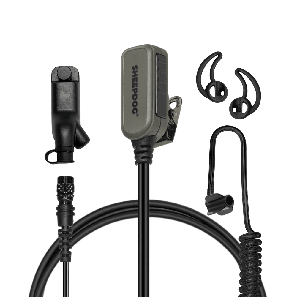 SHEEPDOG Exclusive Ranger Green HAWK Lapel Microphone with Easy Connect - Sheepdog Microphones