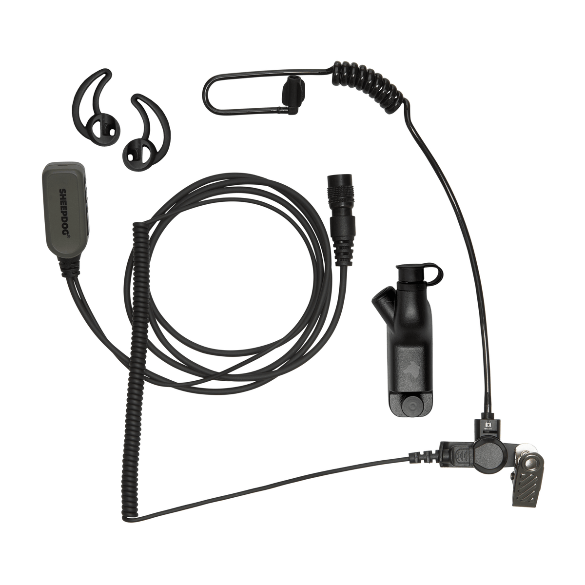 SHEEPDOG Exclusive Ranger Green HAWK Lapel Microphone with Easy Connect - Sheepdog Microphones