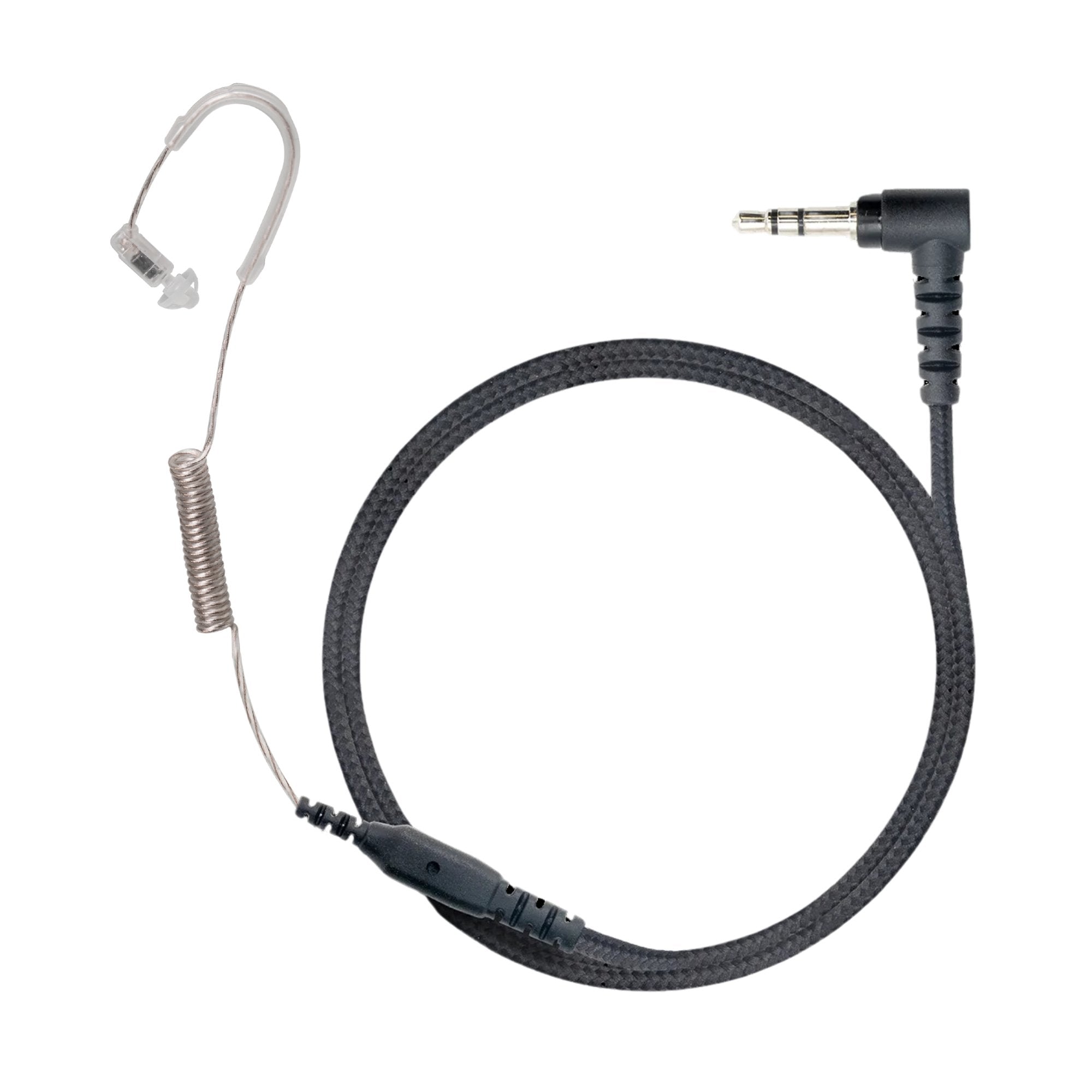 Sheepdog HDLO Tactical Earpiece, Braided Cable, Tubeless - Sheepdog Microphones