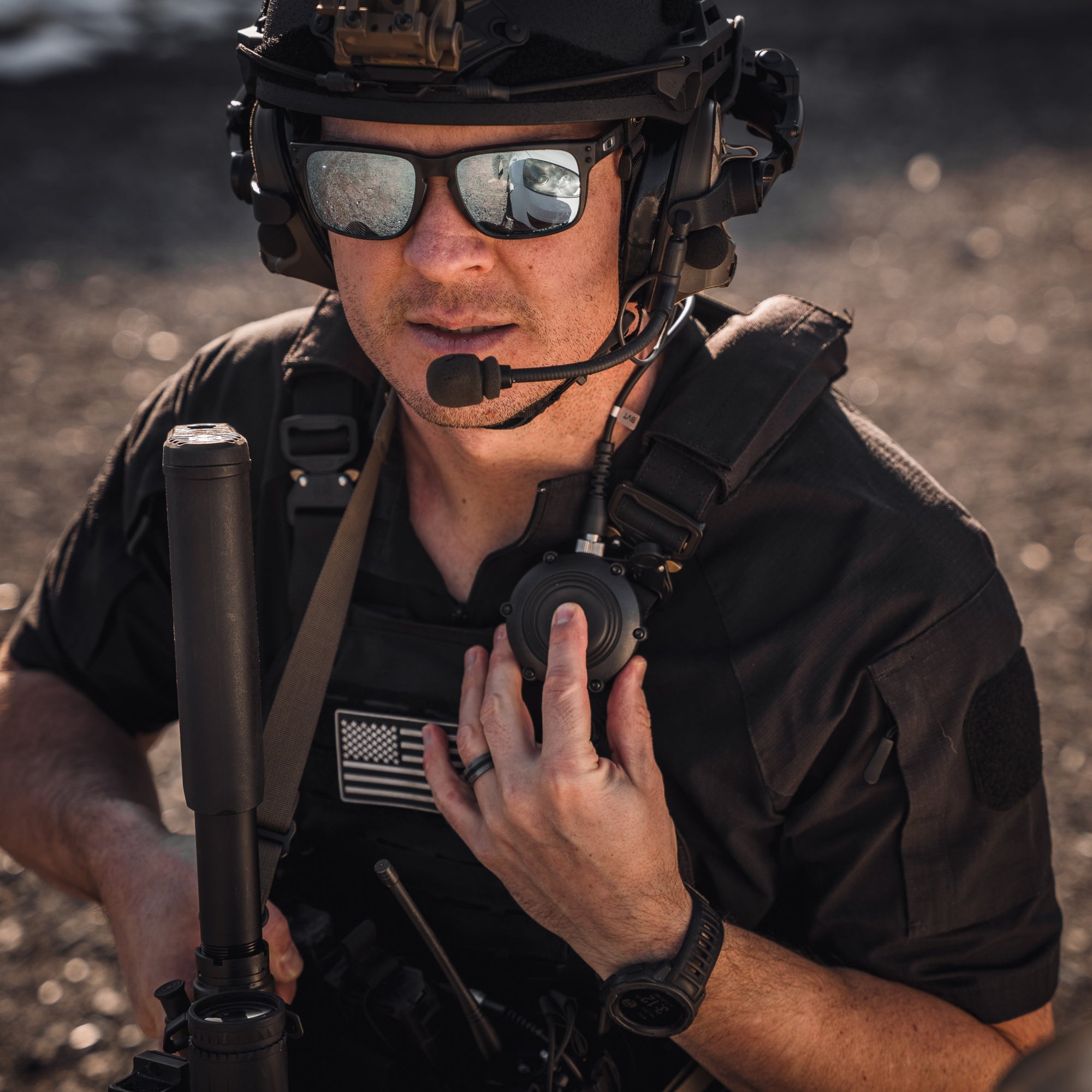 Tactical PTT, NEXUS, Ops - Core/Comtac Compatible, Quick Disconnect - Sheepdog Microphones