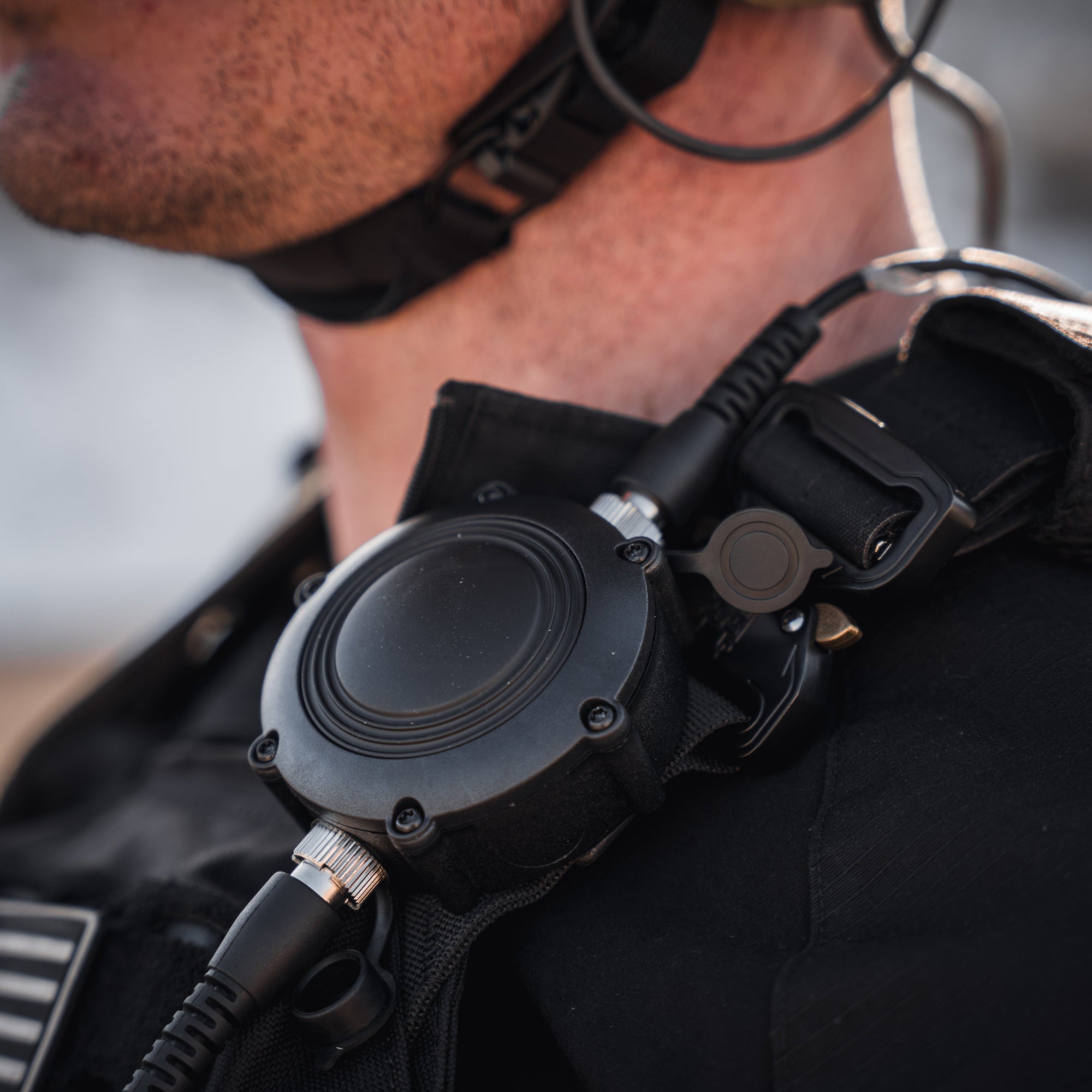 Tactical PTT, Ops-Core/Comtac Compatible, Quick Disconnect