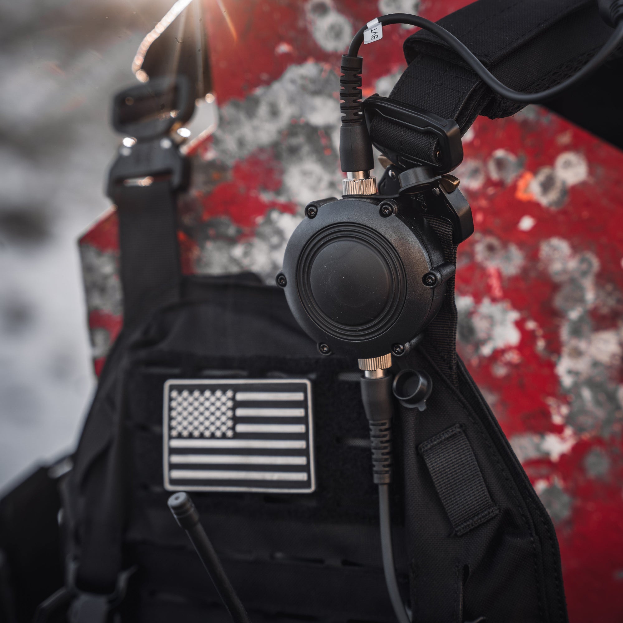 Tactical PTT, Ops-Core/Comtac Compatible, Quick Disconnect