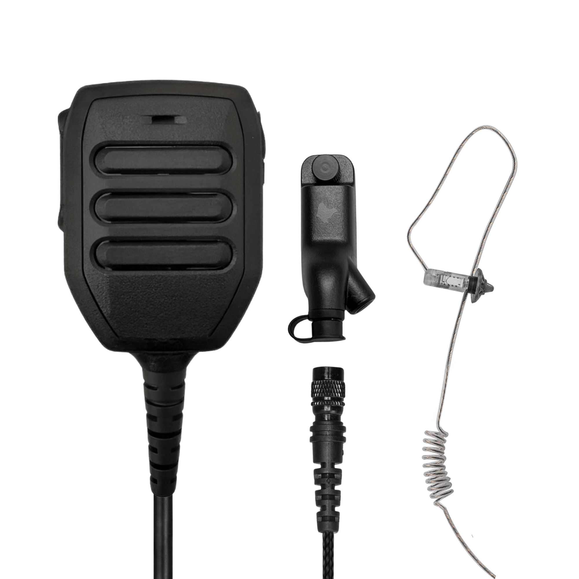 TRIAD PRO™ PTT/Mic, IP68, Quick Disconnect, N - ear Flexo Bundle - Sheepdog Microphones