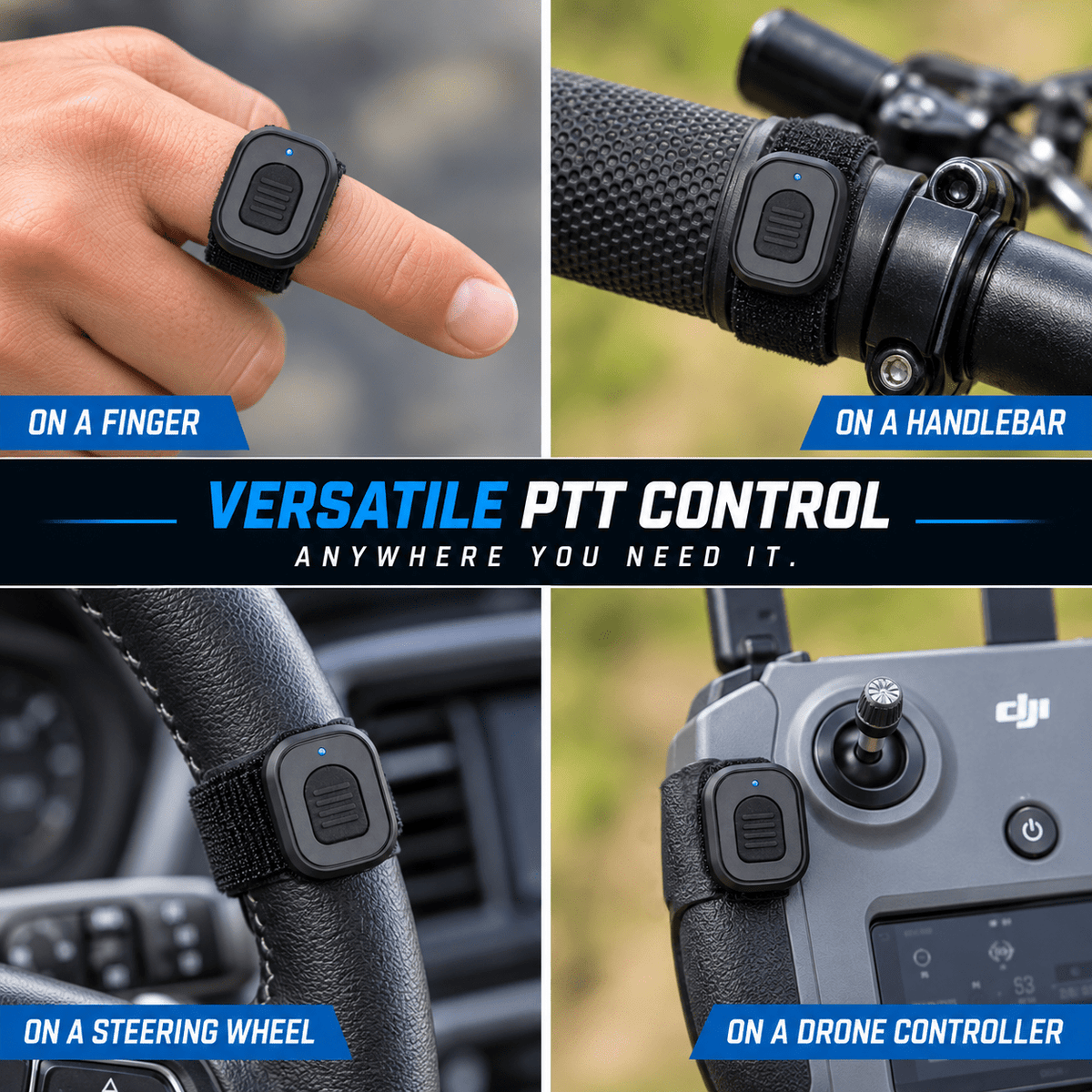 Wireless PTT Button with Strap - Sheepdog Microphones