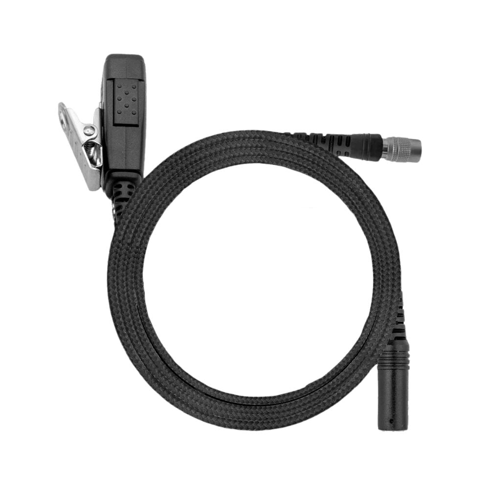 ZULU 1 - Wire Surveillance Kit, Tactical (Braided), Quick Disconnect - Sheepdog Microphones