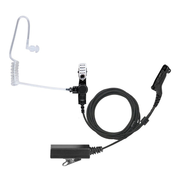 2-Wire Surveillance Microphone Earpiece (Braided Cable), Motorola APX - Sheepdog Microphones