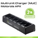 6-Unit Charger, Motorola APX 6000 APX 7000 APX 8000 Radio - Sheepdog Microphones
