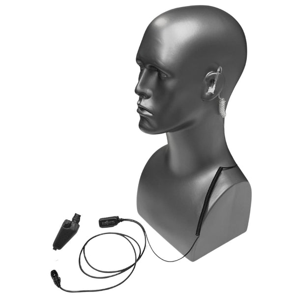 Hawk Lapel Mic EP1311EC with Easy Connect Adapter for Kenwood Multi-Pin Radios - Sheepdog Microphones
