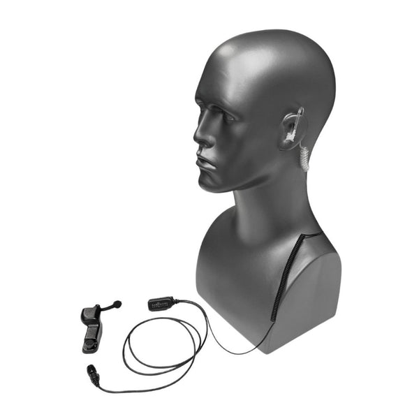 Hawk Lapel Mic EP1334EC with Easy Connect Adapter, Motorola APX - Sheepdog Microphones