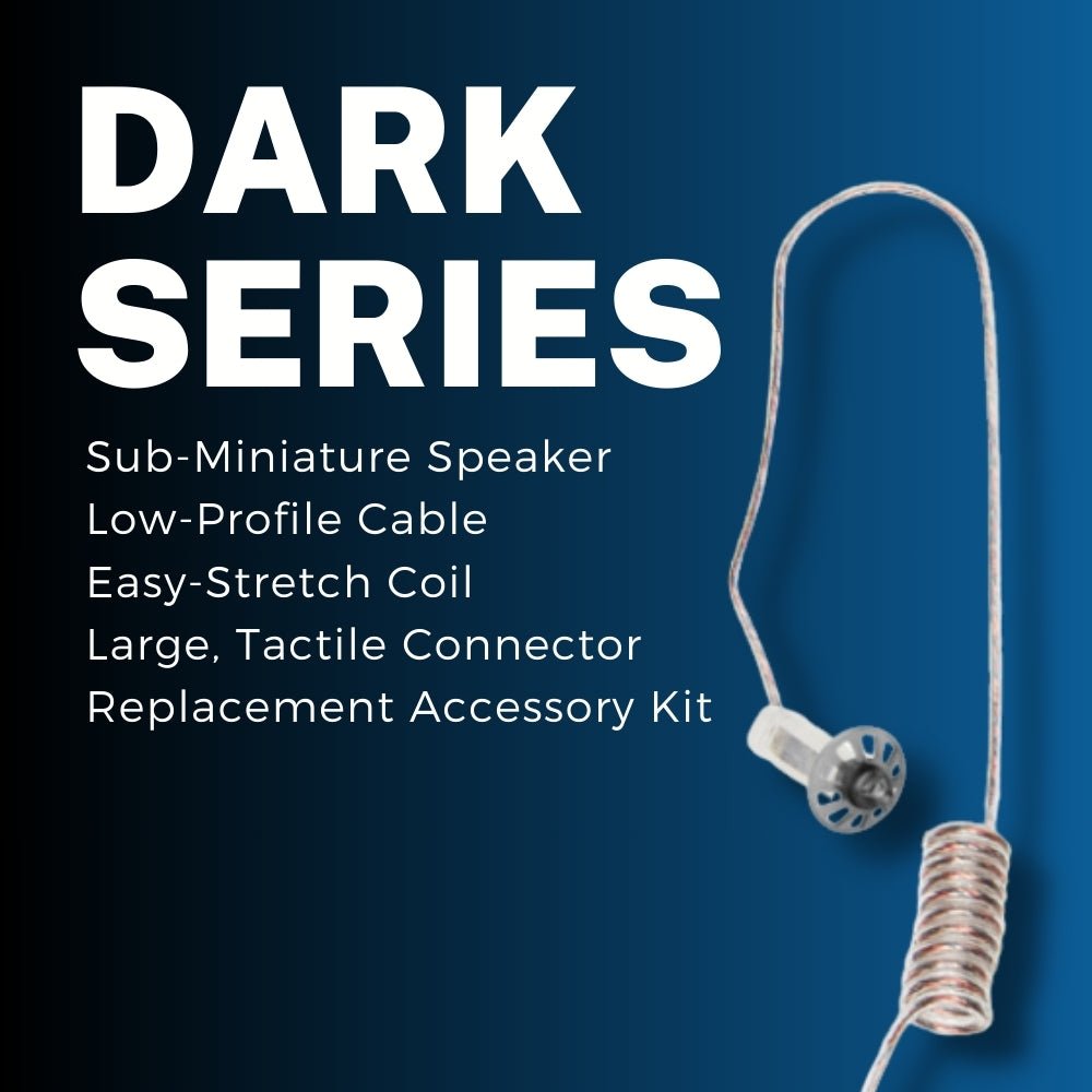 Klein Dark Series Covert Tubeless Earpieces: Sheepdog Mics