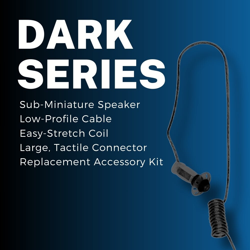 Klein DARK Series, Police Listen Only Earpiece, 3.5mm, Black