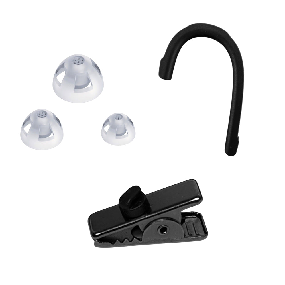 Police Listen Only Earpiece, Black, 3.5mm, Thin Wire