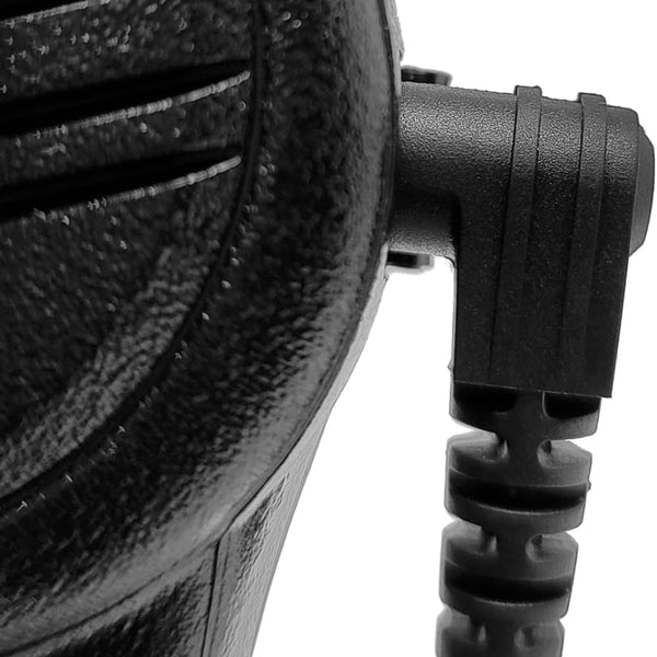 LEO Micro-Speaker Tubeless Listen Only Earpiece, Black, 3.5mm - Sheepdog Microphones