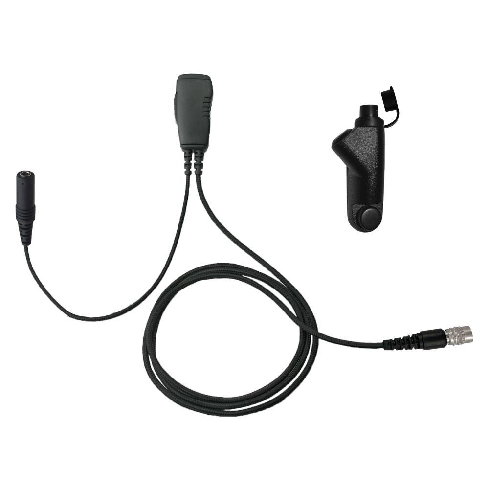 1-Wire Surveillance PTT Mic, Quick Disconnect
