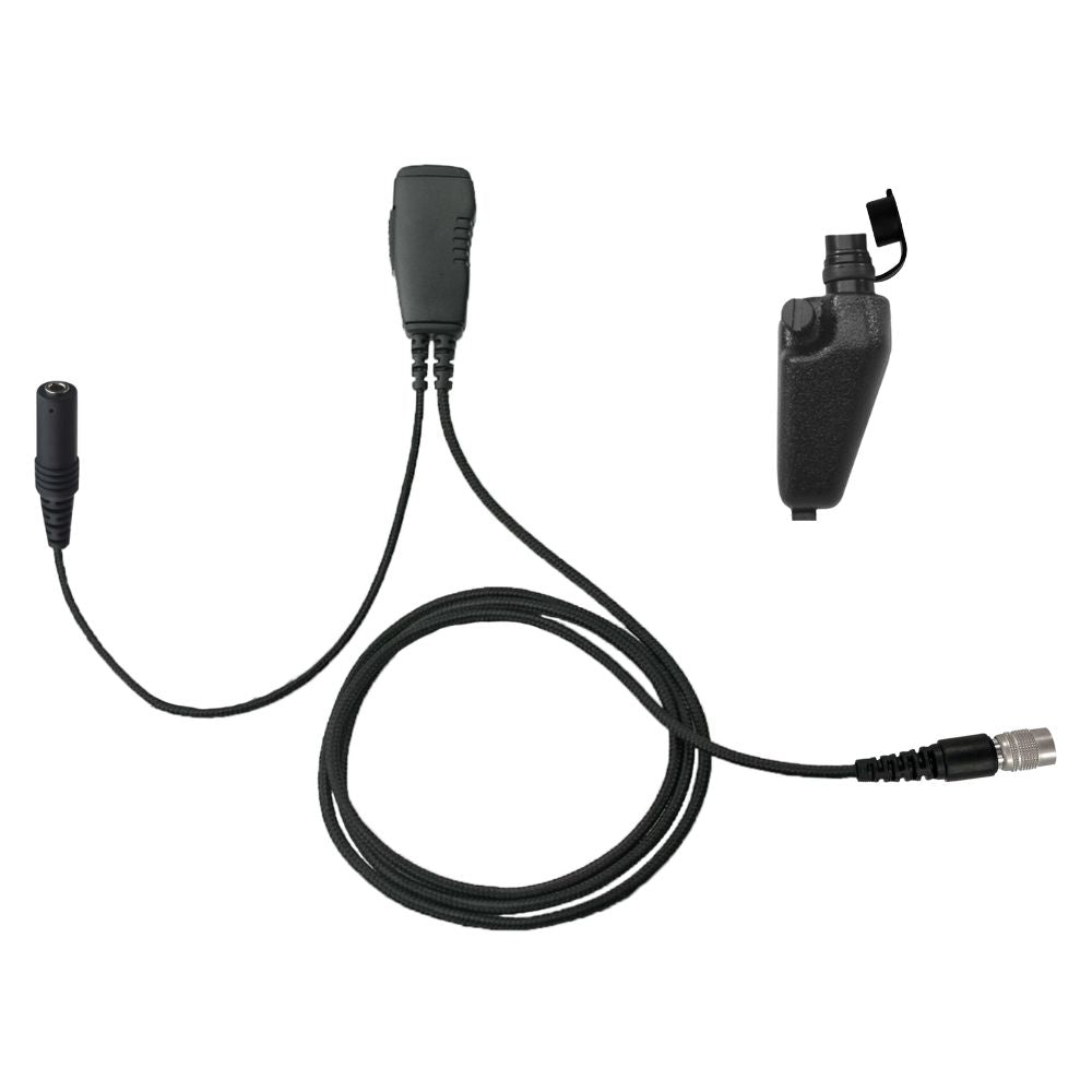 1-Wire Surveillance PTT Mic, Quick Disconnect